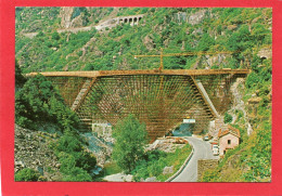 CHEMIN DE FER COL DU TENDE NICE BREIL CUNEO - ECHAFAUDAGE VIADUC SCARASSOUÏ CPM EDIT CABRI N°R 2 - Opere D'Arte