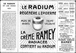Crème Ramey Radium Publicité - Advertising (Photo) - Oggetti