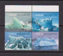 AUSTRALIAN  ANTARCTIC  TERRITORY    2011    Icebergs    Block  Of  4    USED - Gebruikt