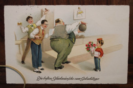 Ak 1941 Bowling CPA DR Allemagne Deutsches Reich Humour - Boliche