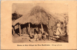 17325 Cpa Afrique - Mission Du Shiré Des Pères Montfortains - Ménage Africain - Non Classés
