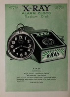 X-Ray Alarm Clock Radium Dial Publicité - Advertising (Photo) - Réveil - Objects