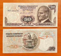 Turkey Turkiye 50 Lira 1970 P 188 Prefix H57 UNC - Turquie