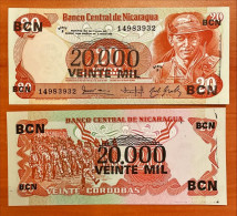 Nicaragua 20.000 20000 Cordobas 1987 P 147 UNC - Nicaragua