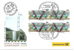 2319g: Ausstellungsbeleg Gest. Bonn 2008 Zur World Stamp Israel - Covers & Documents