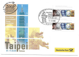 2319h: Ausstellungsbeleg Gest. Bonn 2008 Zur Taipeh 2008 - Storia Postale