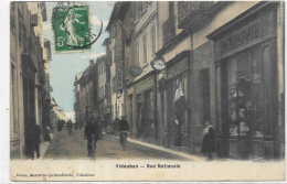 D 83. VIDAUBAN.RUE NATIONALE. CARTE ECRITE AN 1914 - Vidauban