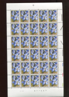 Belgie 1985 2163 GENTSE FLORALIEN FLOWERS ORCHIDEES FULL SHEET MNH PLAATNUMMER 1 - 1981-1990