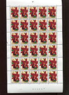 Belgie 1985 2165 GENTSE FLORALIEN FLOWERS ORCHIDEES FULL SHEET MNH PLAATNUMMER 2 - 1981-1990