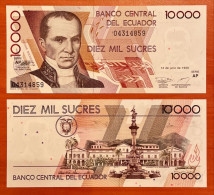 Ecuador 10.000 10000 Sucres 1999 P 127 UNC - Equateur