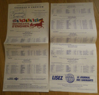 Hippodrome ENGHIEN Programme Courses Hippiques 10 Août 1989 - PMU - Tiercé - - Sports & Tourisme