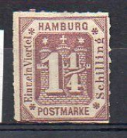 Hamburg 1866 - Mi 20 B - (*) - Mint No Gum (2ZK11) - Hambourg