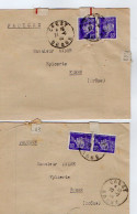 TB 4218 - 1944 - Timbre Type PETAIN Sur Facture Alimentation Emile GROS à CREST ( Drôme ) Pour Mr ANDRE Epicier à EURRE - 1921-1960: Modern Period