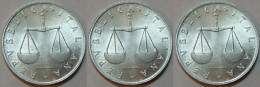 ITALIA - Lire 1 1955 - FDC/Unc Da Rotolino/from Roll 3 Monete/3 Coins - 1 Lira