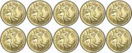 ITALIA - Lire 200 1981 Fao Villa Lubin - FDC/Unc Da Rotolino/from Roll 10 Monete/10 Coins - 200 Lire