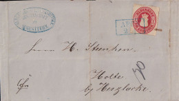 Ganzstück, Oldenburg 1862. Ortsstempel Apen. - Oldenbourg