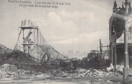 BELGIQUE - Bruxelles-Exposition - L'incendie Des 14-15 Aout 1910 - Ce Qui Reste De La Section.. - Carte Postale Ancienne - Wereldtentoonstellingen