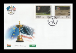 IRELAND 2006 Ryder Cup Golf Tournament: First Day Cover CANCELLED - FDC