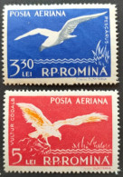 ROUMANIE / YT PA 73 74 / FAUNE - OISEAU - MOUETTE ARGENTEE - PYGARGUE / NEUFS ** / MNH - Mouettes