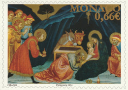 MONACO 2014 Christmas: Promotional Card CANCELLED - Storia Postale