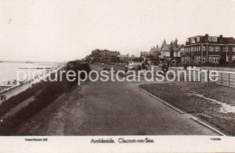 CLACTON ON SEA AMBLESIDE OLD R/P POSTCARD ESSEX - Clacton On Sea