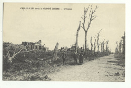 80/CPA A - Chaulnes Après La Grande Guerre - L'Avenue - Chaulnes