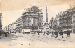 BELGIQUE - Place De Brouckère - Carte Postale Ancienne - Squares