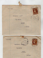 TB 4231 - 1946 - Timbre Type Cérès De MAZELIN Sur Facture Alimentation Emile GROS à CREST Pour Mr ANDRE Epicier à EURRE - 1921-1960: Période Moderne