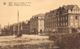 BELGIQUE - Ypres - Place De La Station - Les Hôtels - Carte Postale Ancienne - Altri & Non Classificati