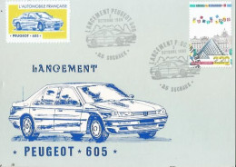CPM - Sochaux - Lancement De La Peugeot 607 - Année 1989 Poste Peugeot - Sochaux