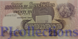 SEYCHELLES 25 RUPEES 1989 PICK 33 UNC LOW SERIAL NUMBER "A000757" - Seychelles