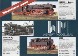 Catalogue WEINERT MODELLBAU 2000 Neuheiten - Bausatz Mit Messing Spur  HO HOe HOm N - Allemand