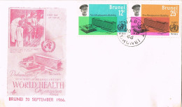 50229. Carta F.D.C. KUALA BELAIT ( Brunei) 1966, World Headquarters Building - Brunei (1984-...)