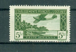 OCEANIE - P. A. N°14* MH Trace De Charnière SCAN DU VERSO - Types De 1934 Sans R F. - Posta Aerea