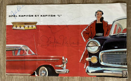 CATALOGUE "OPEL KAPITÄN ET KAPITÄN "L" " Avec Autographes Humoristes "Roger Pierre Et Jean Marc Thibaut" - Opel Frezin - - Voitures