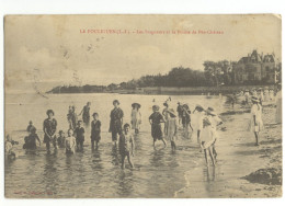 44/CPA A - Le Pouliguen - Les Baigneurs Et La Pointe De Pen Chateau - Le Pouliguen