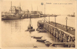 BELGIQUE - Ostende - L'Entrée Du Port Et La Gare Maritime - Carte Postale Ancienne - Oostende