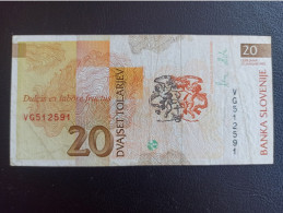 Slovenie Billet  20 Tollar 1992  Tbe - Eslovenia