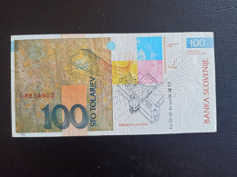 Slovenie Billet  100 Tollar 1992  Tbe - Slovenië