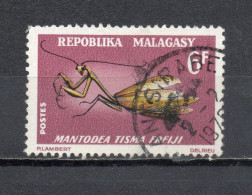 MADAGASCAR   N° 427  OBLITERE   COTE 0.20€    INSECTE ANIMAUX - Madagascar (1960-...)