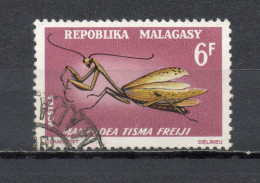 MADAGASCAR   N° 427  OBLITERE   COTE 0.20€    INSECTE ANIMAUX - Madagascar (1960-...)