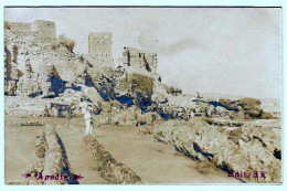 AGADIR - Les Marins Escortés Par Les Cavaliers Montent Vers L'enceinte De La Ville (1913)  Carte--photo E. F. - Agadir