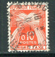 FRANCE- Taxe Y&T N°91- Oblitéré - 1960-.... Used