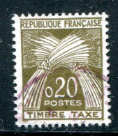 FRANCE- Taxe Y&T N°92- Oblitéré - 1960-.... Usados