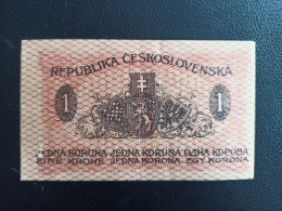 Tchecoslovaquie  Billet  1 Koruna 1919 Tbe - Tchécoslovaquie