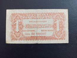 Tchecoslovaquie  Billet  1 Koruna 1944 - Czechoslovakia
