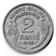 FRANCE / REPUBLIQUE FRANCAISE / 2 FRANCS MORLON / 1946 / ALU - 2 Francs