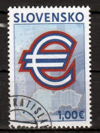 Slowakije Mi 596 Invoer Euro Gestempeld - Used Stamps