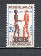 MADAGASCAR   N° 354  OBLITERE   COTE 0.50€   JEUX SPORTIFS - Madagascar (1960-...)