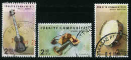 Türkiye 2019 Mi 4482-4484 Musical Instruments, Tar, Ağız Kopuzu, Erzurum Defi | Music - Gebraucht